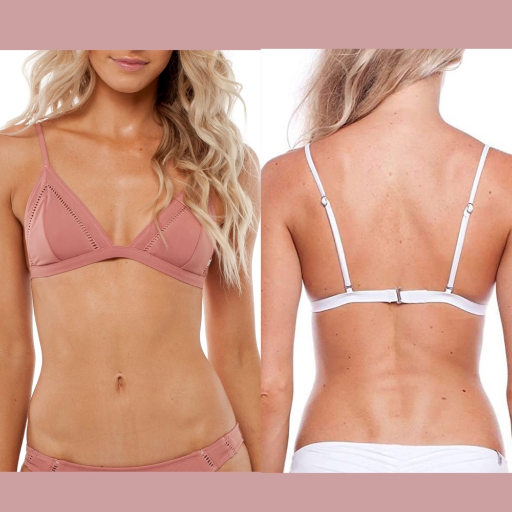 NEW Rhythm [ Small US ] My Bralette Triangle Bikini Top‎ in Pink